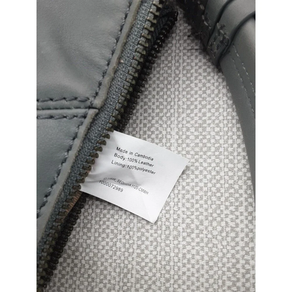 The Sak Gray Hobo Bag Leather Shoulder Handbag